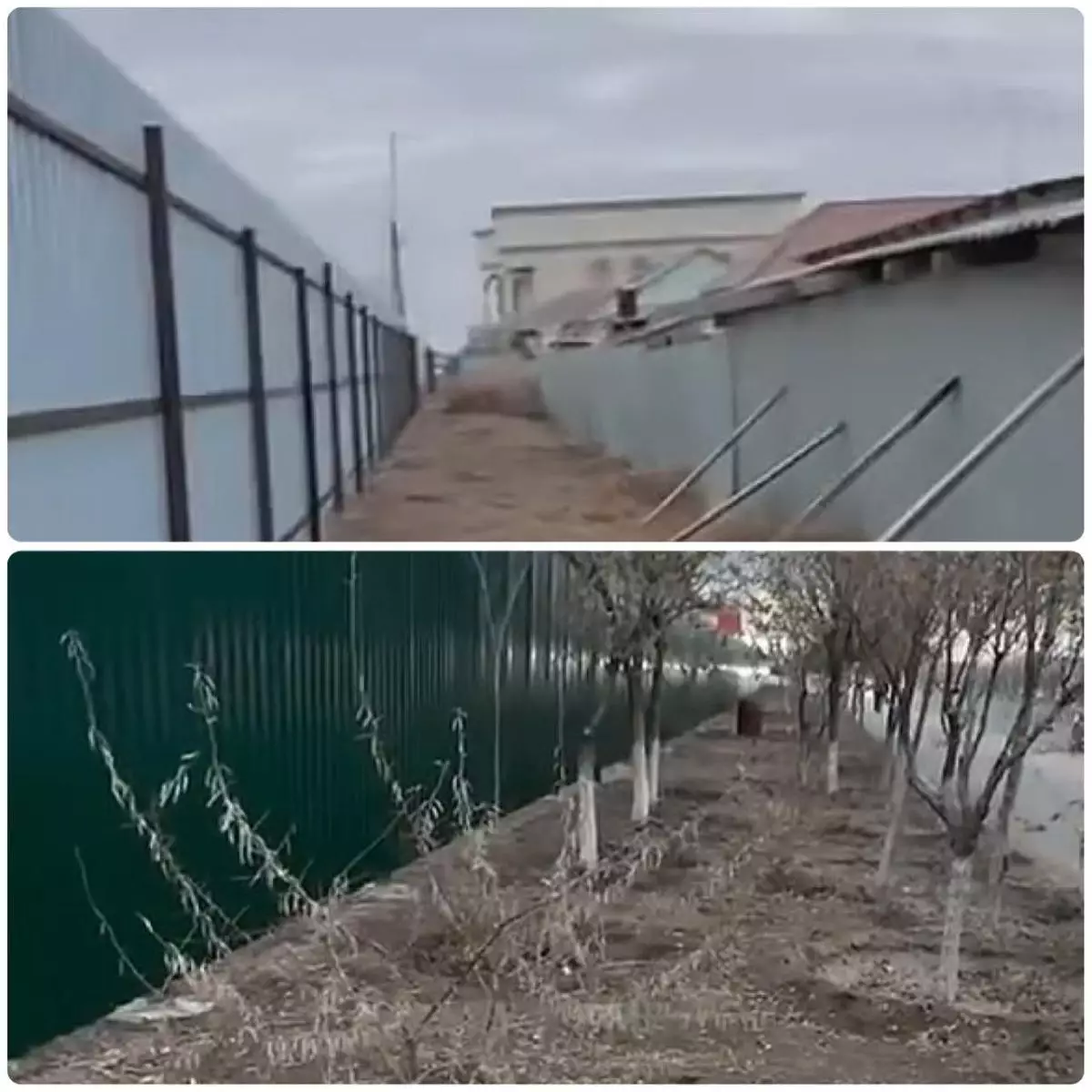 С глаз долой: в Атырау на проспекте Бейбарыса частные дома закрыли забором