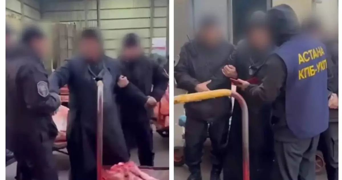  Астана базарында сапасы белгісіз ет өнімдерін сатпақ болғандар ұсталды 