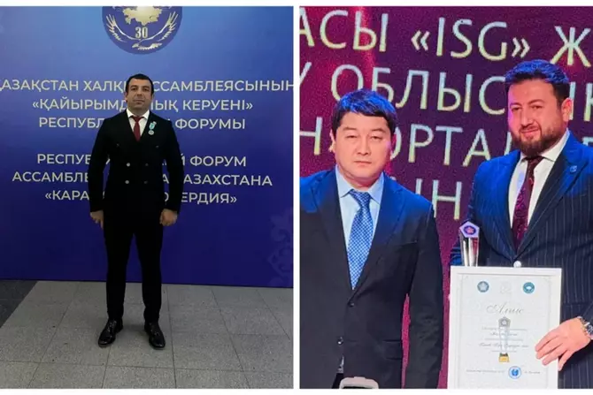 Президент Казахстана наградил двух азербайджанцев.