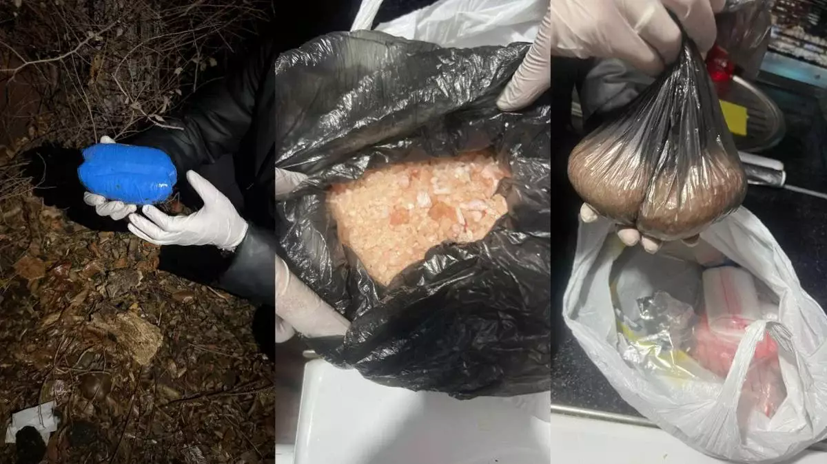 ШҚО-да ер адамның сөмкесінен 5 мың доза мефедрон есірткісі табылды (ВИДЕО)