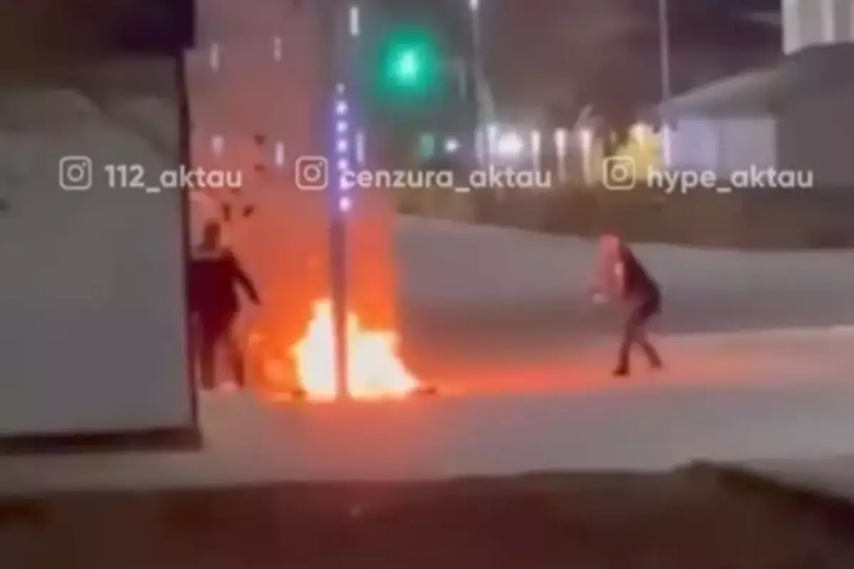 Водитель после штрафа попытался поджечь себя в Мангистау