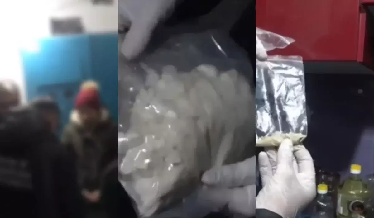 Изъятое оценивается в 34 млн тенге: задержание парня сняли на видео в ВКО