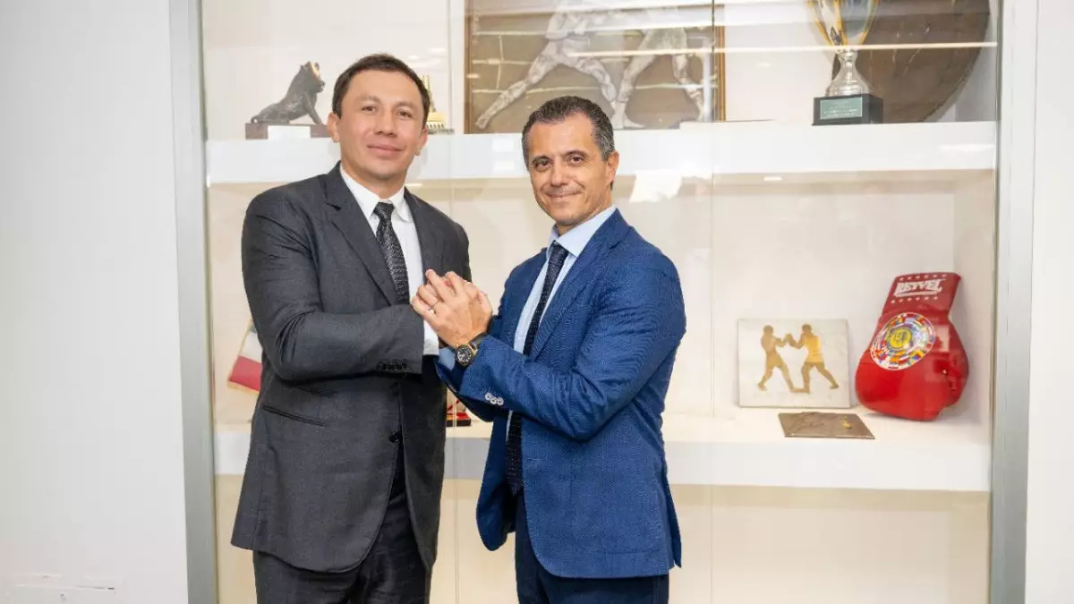 Геннадий Головкин Италия бокс федерациясының басшылығымен кездесті