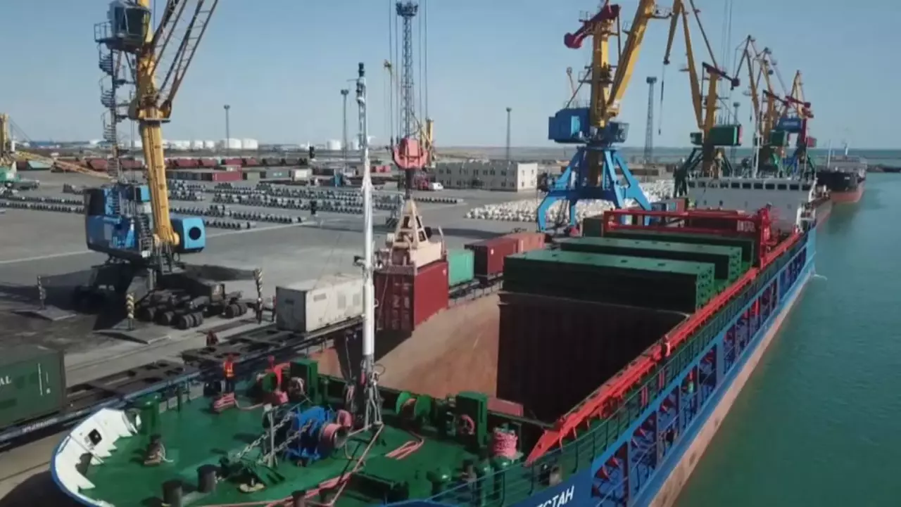 Транскаспий дәлізімен жүк тасымалы ұлғаяды
