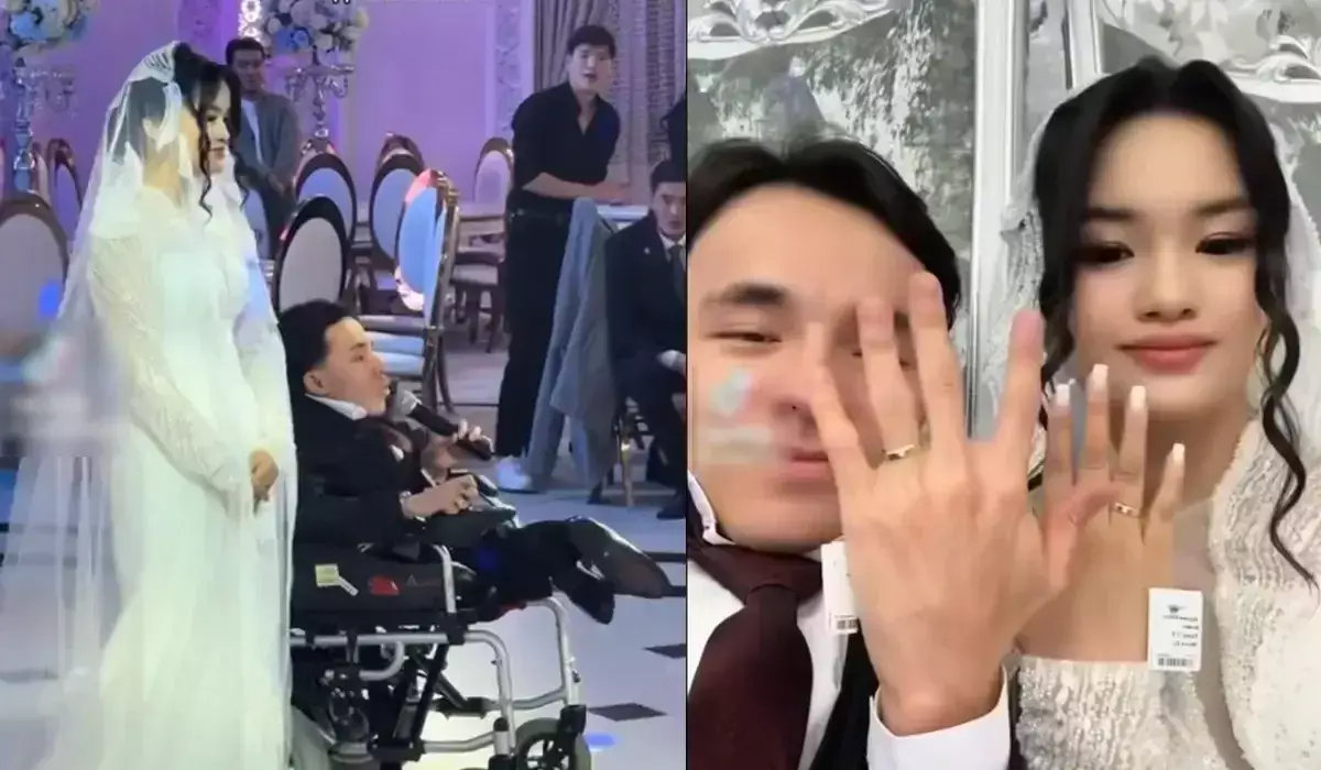 «Нағыз махаббат»: Арбада отырған жігіт пен қыздың некесі елді екіге бөлді