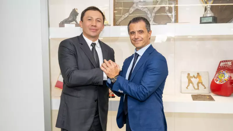 Геннадий Головкин Италия бокс федерациясы президентімен кездесті 