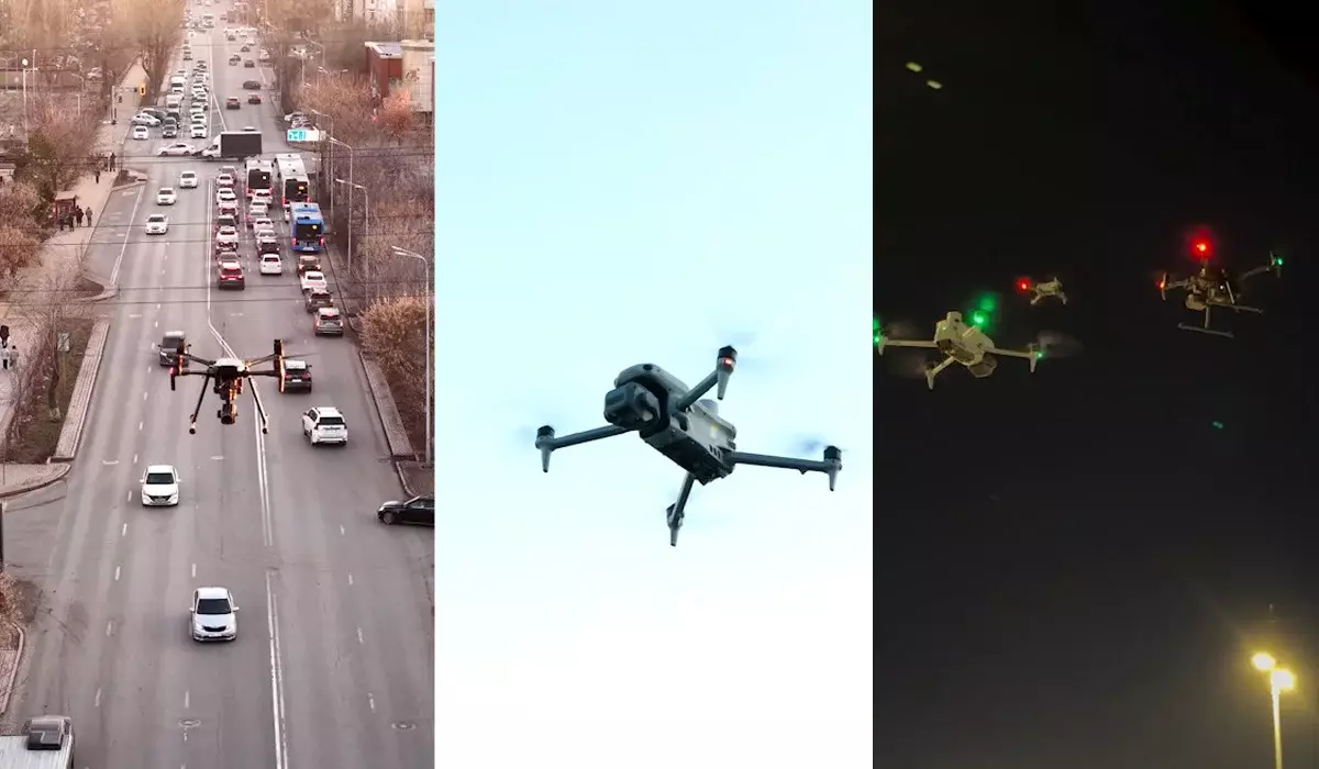 Астана под наблюдением: дроны фиксируют хулиганов и нарушителей ПДД с воздуха (ВИДЕО)