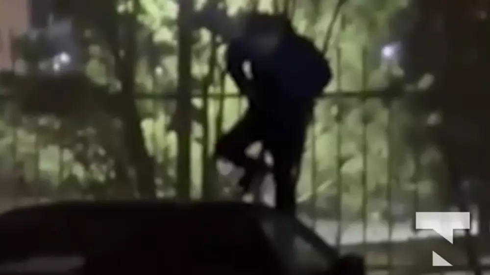 Житель Астаны решил попрыгать на капоте чужого автомобиля: видео