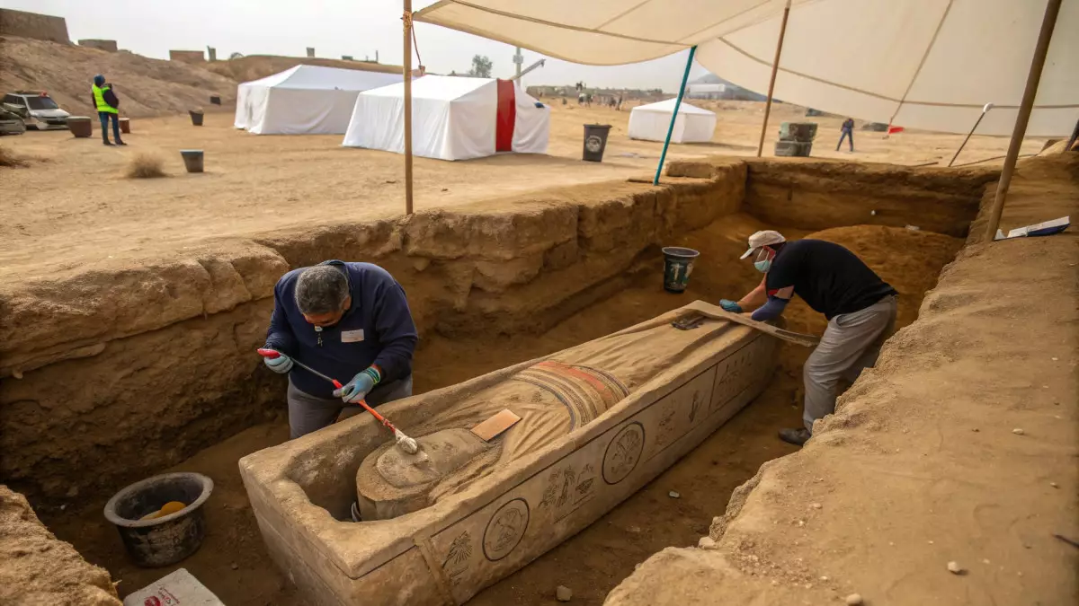 Археологи вскрыли 1700-летний римский саркофаг, спрятанный под Будапештом