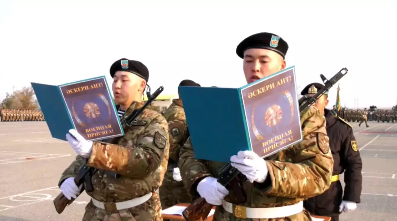 700 новобранцев приняли присягу в Мангистауской области