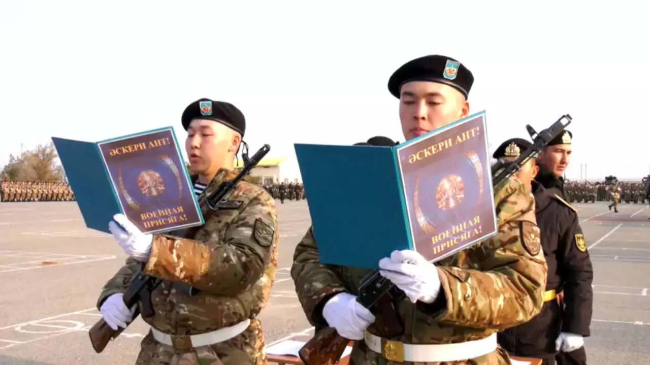 Маңғыстау облысында әскери бөлімдер жас сарбаздармен толықты