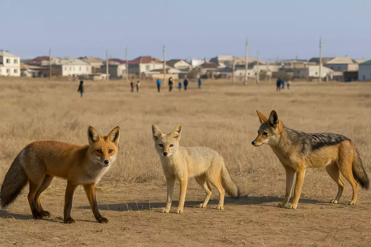 Хищники вблизи сел Мангистау - эколог предупреждает о риске заражения чумой - новости на Lada.kz 22.11.2025