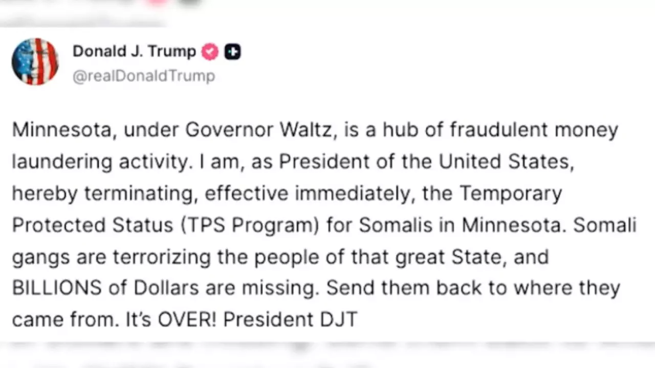 Трамп отменяет защиту от депортаций для сомалийцев