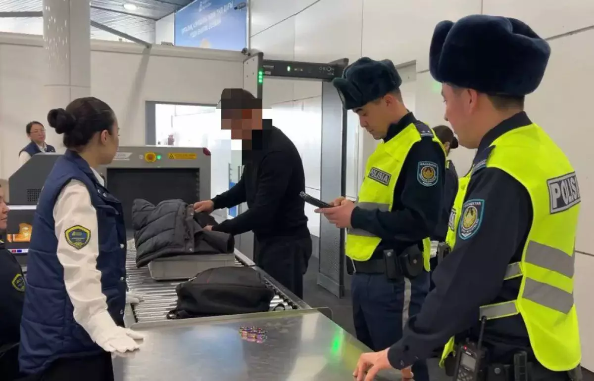 Студента задержали за перевозку патрона в аэропорту Алматы