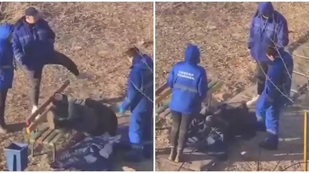 “Жедел жәрдем қызметкерлері науқасты тепкен“: Қазнетте даулы видео тарады