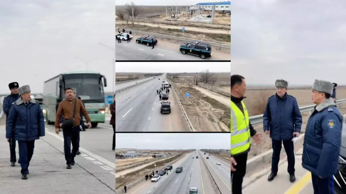 Полиция проверила состояние дорог в Алматинской области