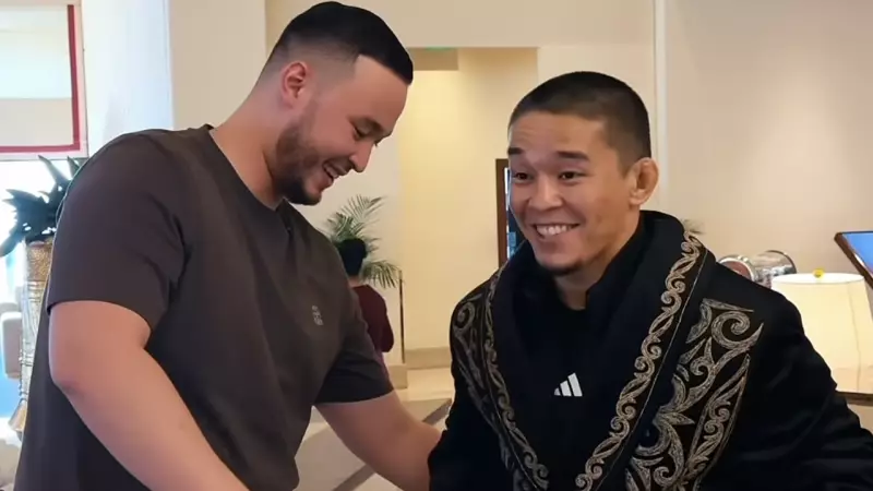 UFC-дегі жеңістен кейін Алмабаев ерекше чемпиондық сый алды