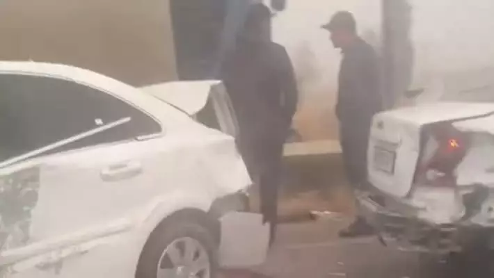 Туман спровоцировал массовое ДТП на трассе Ташкент – Ош