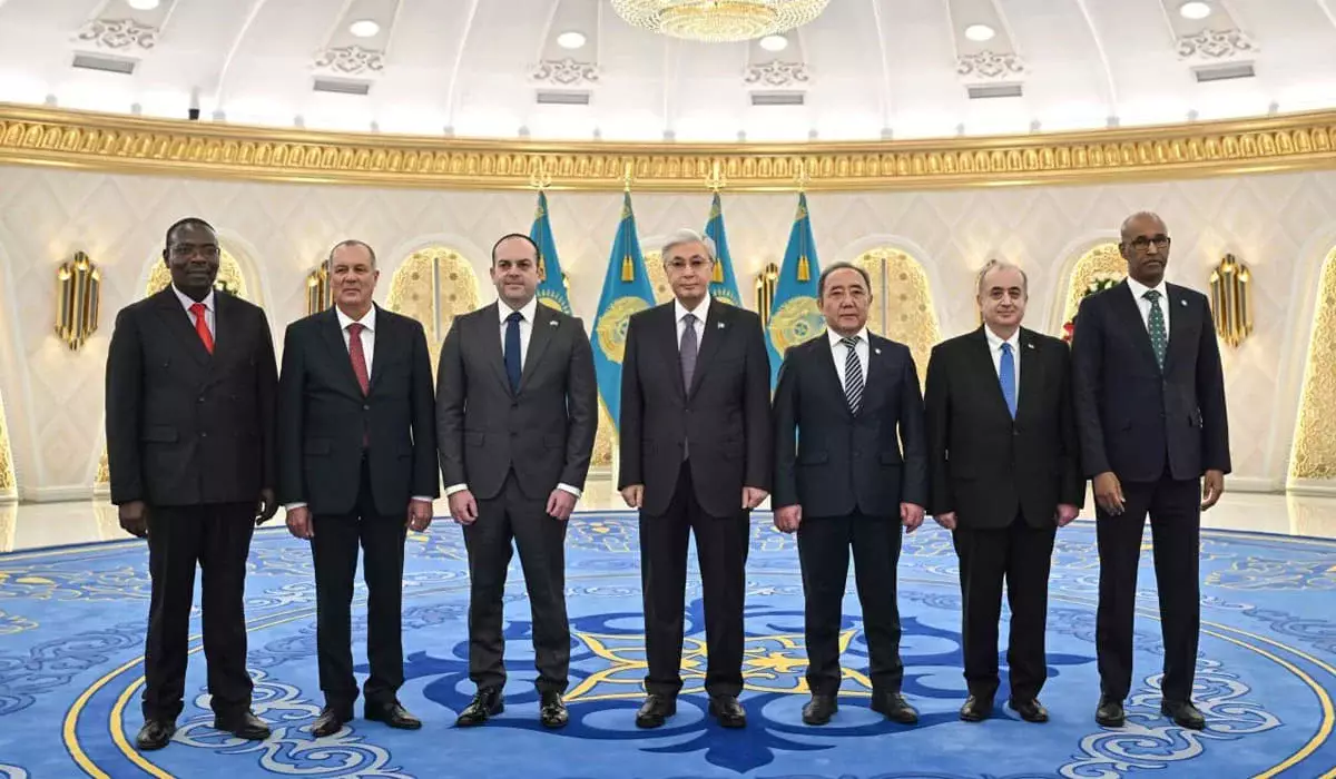 Токаев принял верительные грамоты шести иностранных послов (ВИДЕО)