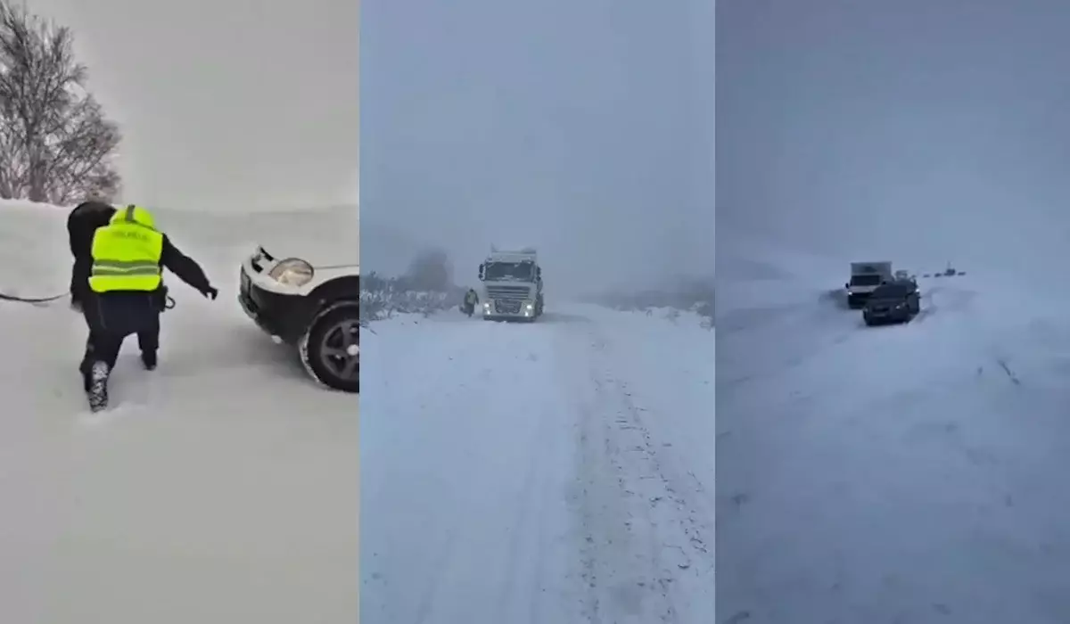 Шығыс Қазақстанда күн райы күрт нашарлап, жол апаты көбейді (ВИДЕО)