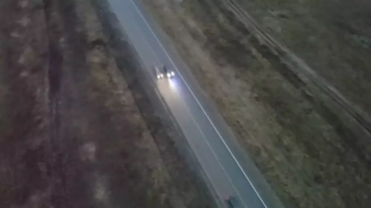 Грубое нарушение ПДД выявил дрон на трассе в Акмолинской области (ВИДЕО)