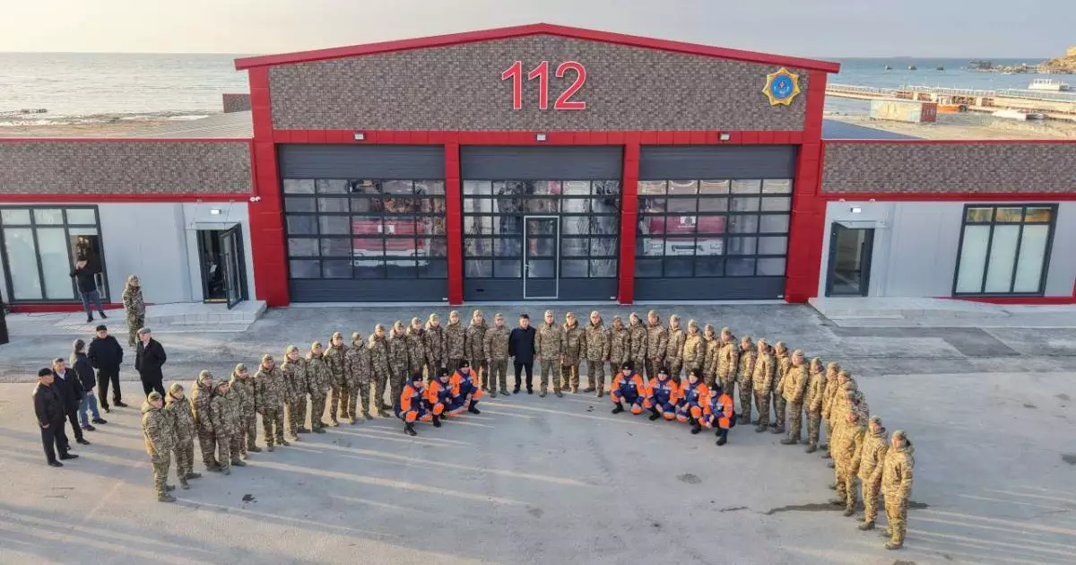  Каспий теңізінің жағалауында жаңа өрт сөндіру-құтқару бөлімі ашылды 