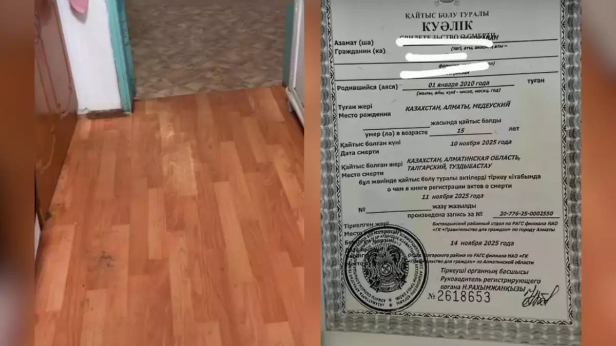 «Әкесін алқаш деді»: Талғар ауданында мас адам 15 жастағы қызын 16 рет пышақтап өлтірді