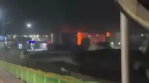 Түркістандағы мұнай базасында өрт шықты (видео)