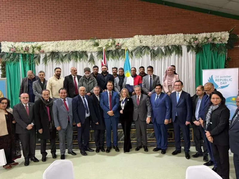 Манчестер проводит прием в честь Дня Республики Казахстан.