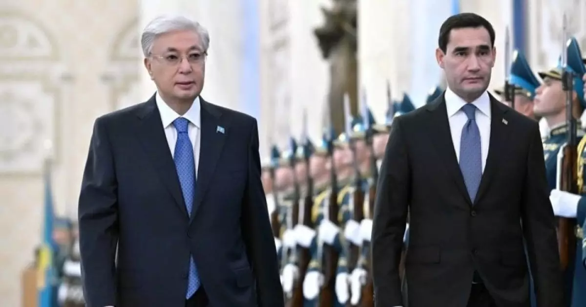  Тоқаев Ақордада Сердар Бердімұхамедовті қарсы алды 