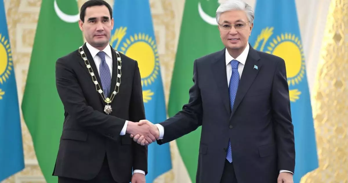  Мемлекет басшысы Түрікменстан Президентін «Алтын Қыран» орденімен марапаттады 