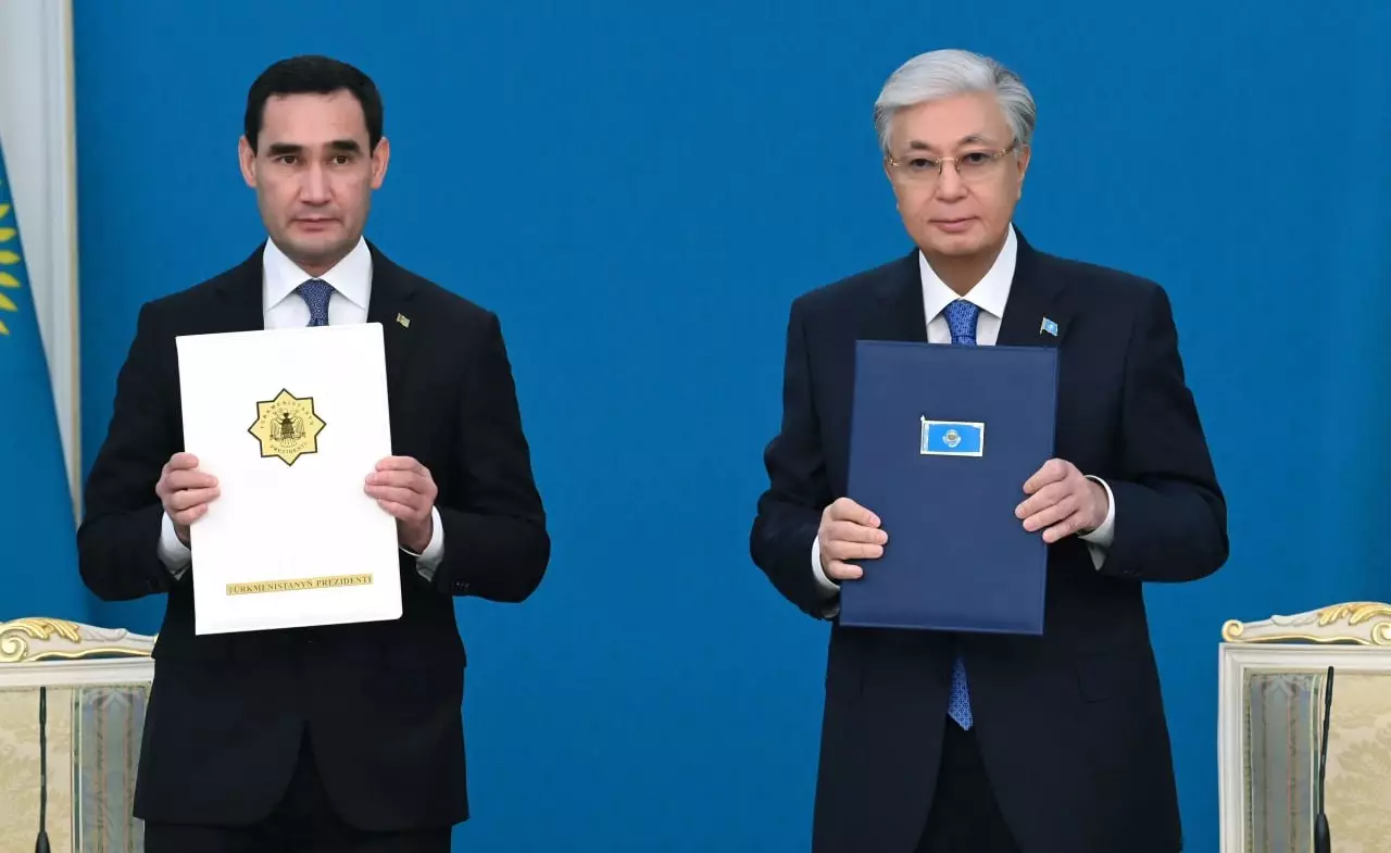 Токаев и Бердымухамедов-младший подписали совместное заявление