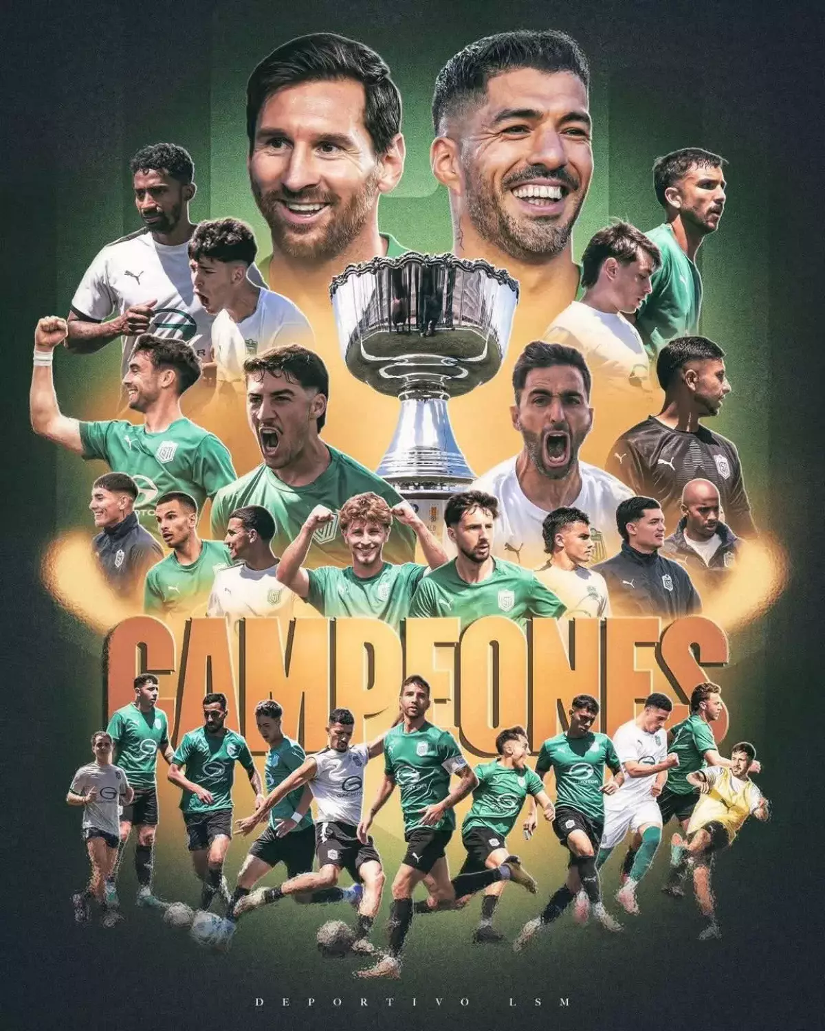 Месси мен Суарес құрған жаңа клуб Уругвайда чемпион атанып, жоғары лигаға жолдама алды