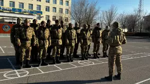 Алматыдағы Ұлттық ұланның әскери бөліміне күзгі шақырылымның алғашқы сарбаздары келді