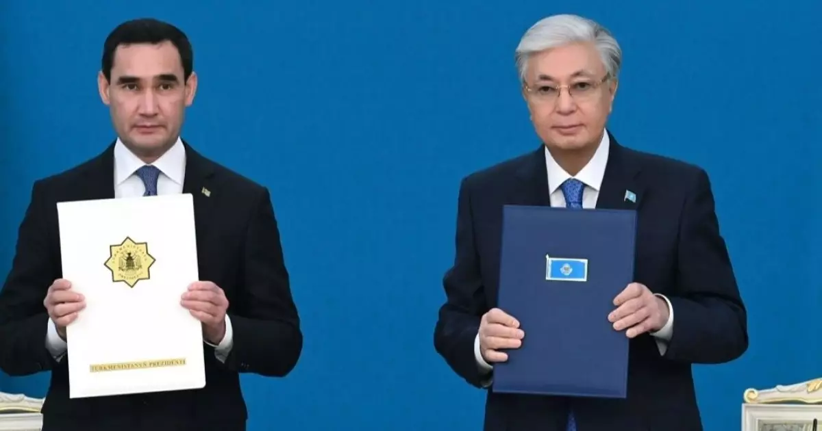  Қазақстан мен Түрікменстан бірқатар келісімге қол қойды 