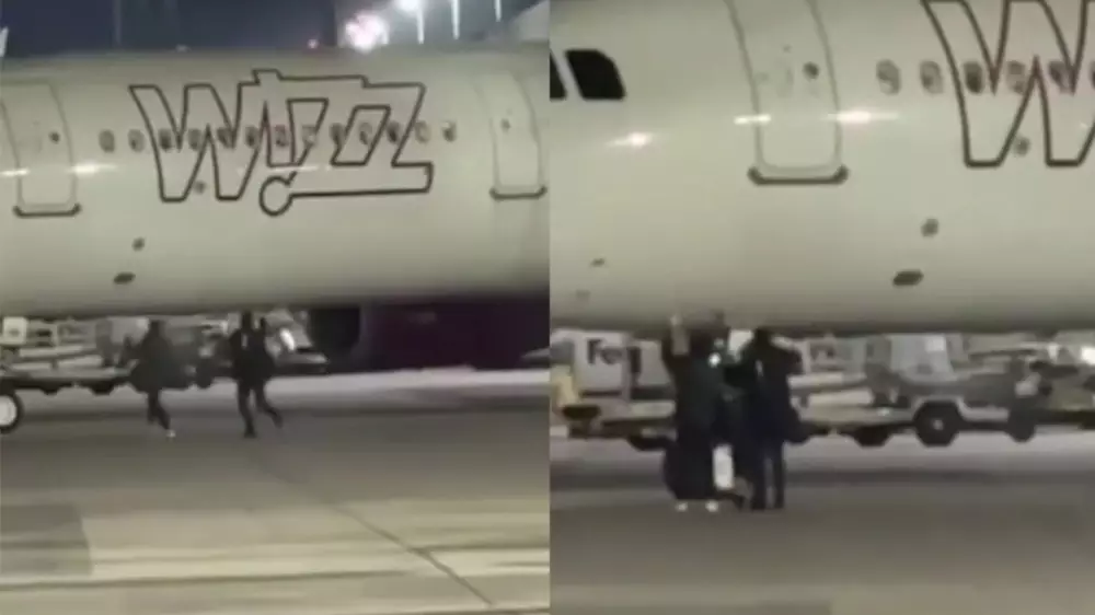 Пассажиры пытались догнать самолёт по взлётной полосе: видео разлетелось в соцсетях