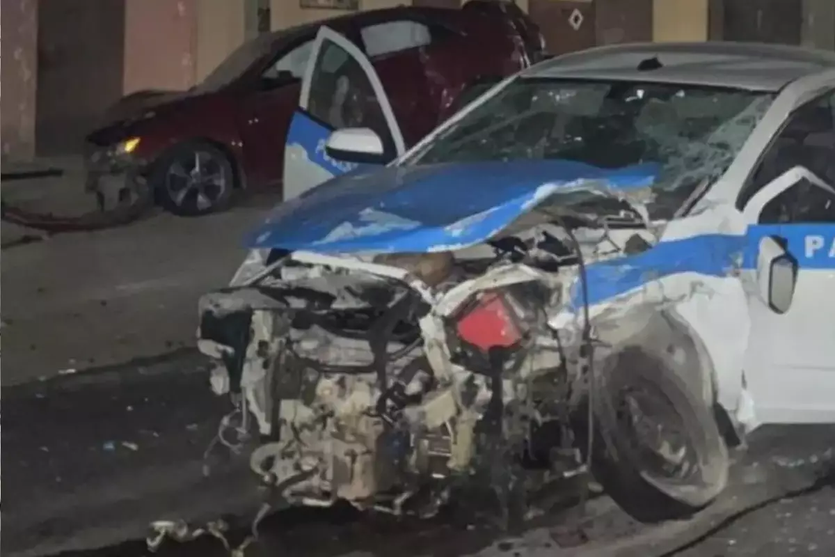 Подросток в Бейнеу протаранил полицейский автомобиль