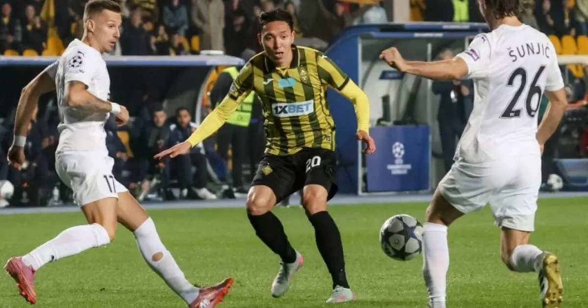  `Кайрат` сотворил историю в матче с удалением в Лиги чемпионов 