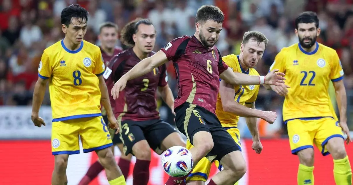  Қазақстан құрамасы Бельгиядан 0:6 есебімен ойсырай ұтылды 