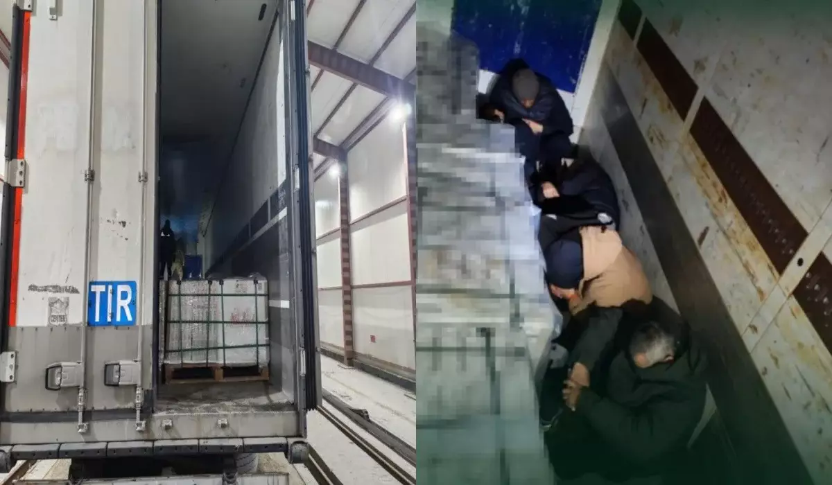 Ақтөбе облысында шетел азаматтары жүк көлігіне жасырынып, Қазақстанға кірмек болған