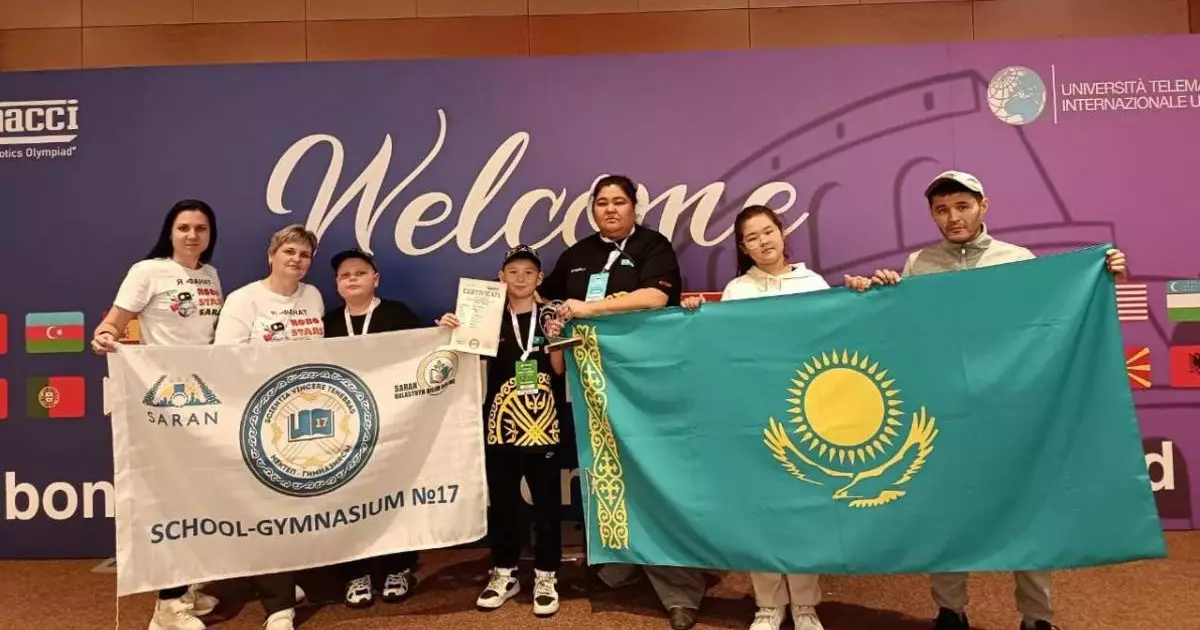  Қазақстандық оқушылар Римдегі робототехника олимпиадасында екі жүлде алды 