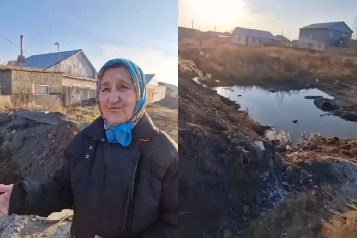 Қарағандыда жаңбыр су арнасы қирап, тұрғындар ажал аузында жүр