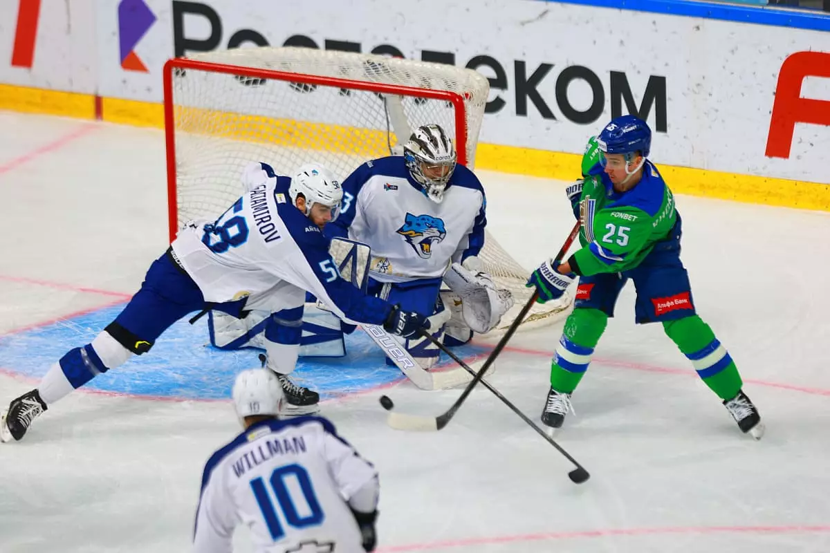 «Барыс» екі рет алға шыққанымен Уфада ірі есеппен ұтылды