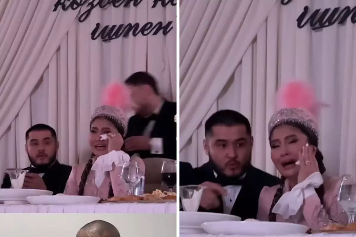 «Жаназада отырғандай...»: Ұзату тойында әкесін ойлап ағыл-тегіл жылаған блогер көпке жақпай қалды (ВИДЕО)