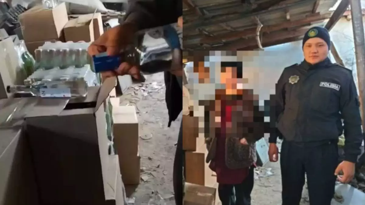 Полиция Жетысу изъяла больше тысячи бутылок поддельной водки (видео)