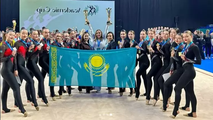 Юные спортсменки из Казахстана триумфально выступили на соревнованиях по эстетической гимнастике