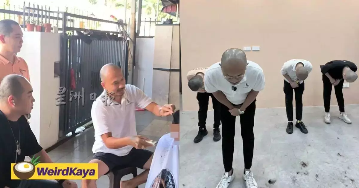  Барбершоперы побрились налысо, чтобы извиниться перед клиентом 