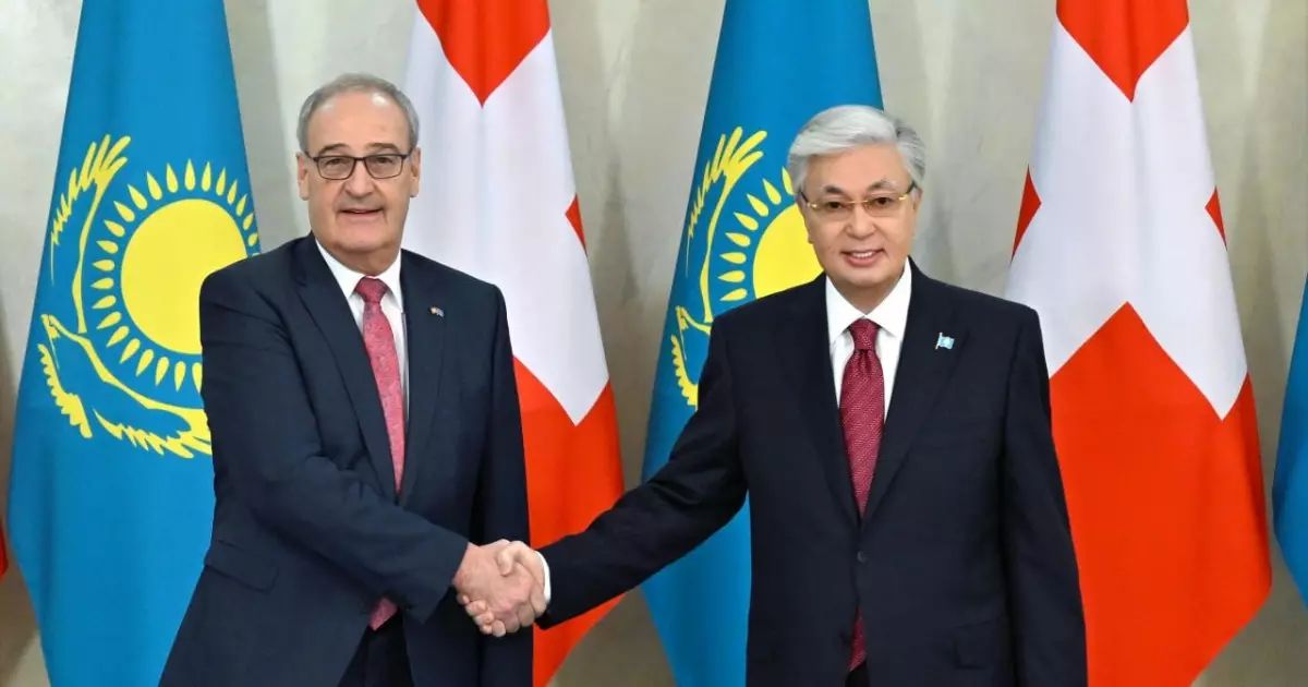   Мемлекет басшысы Швейцария вице-президенті Ги Пармеланмен келіссөз жүргізді   