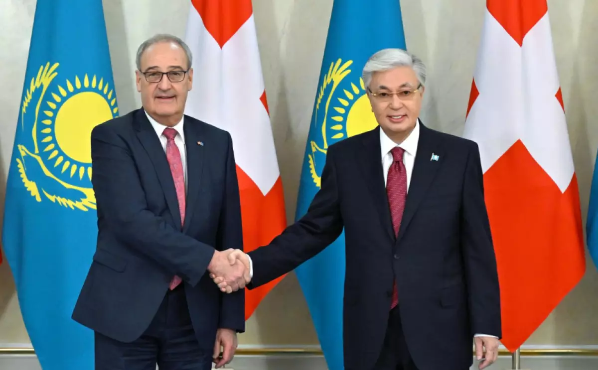 Мемлекет басшысы Швейцария вице-президентімен келіссөз жүргізді