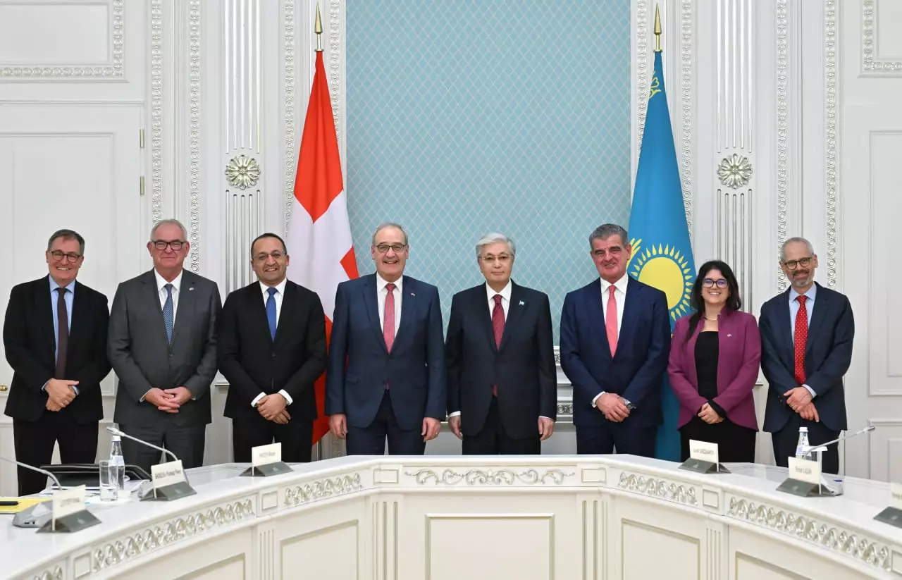 Тоқаев Швейцария вице-президенті Ги Пармеланмен келіссөз жүргізді